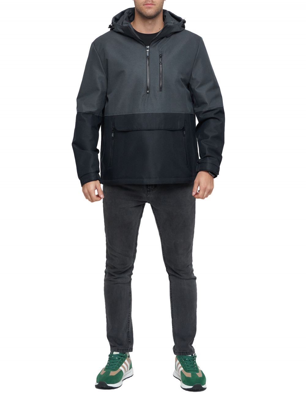 

Анорак мужской NoBrand AD3307 серый 50 RU, AD3307