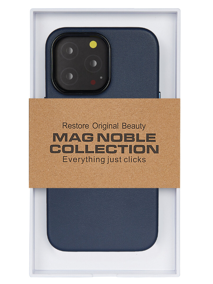 Чехол с MagSafe для iPhone 14 Pro Max Mag Noble Collection - Темно Синий