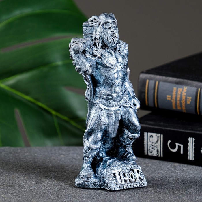 

Фигура "Тор" состаренное серебро, 13х6х6см