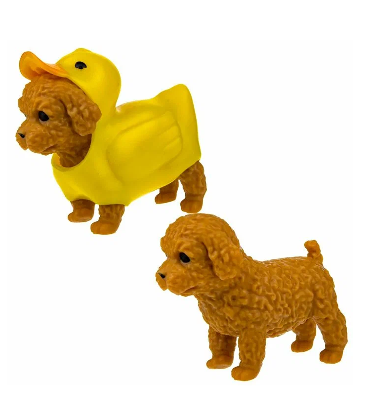 

Игрушка Прокачка для собачки 1TOY, тянущиеся собачки в костюмчиках, 10см