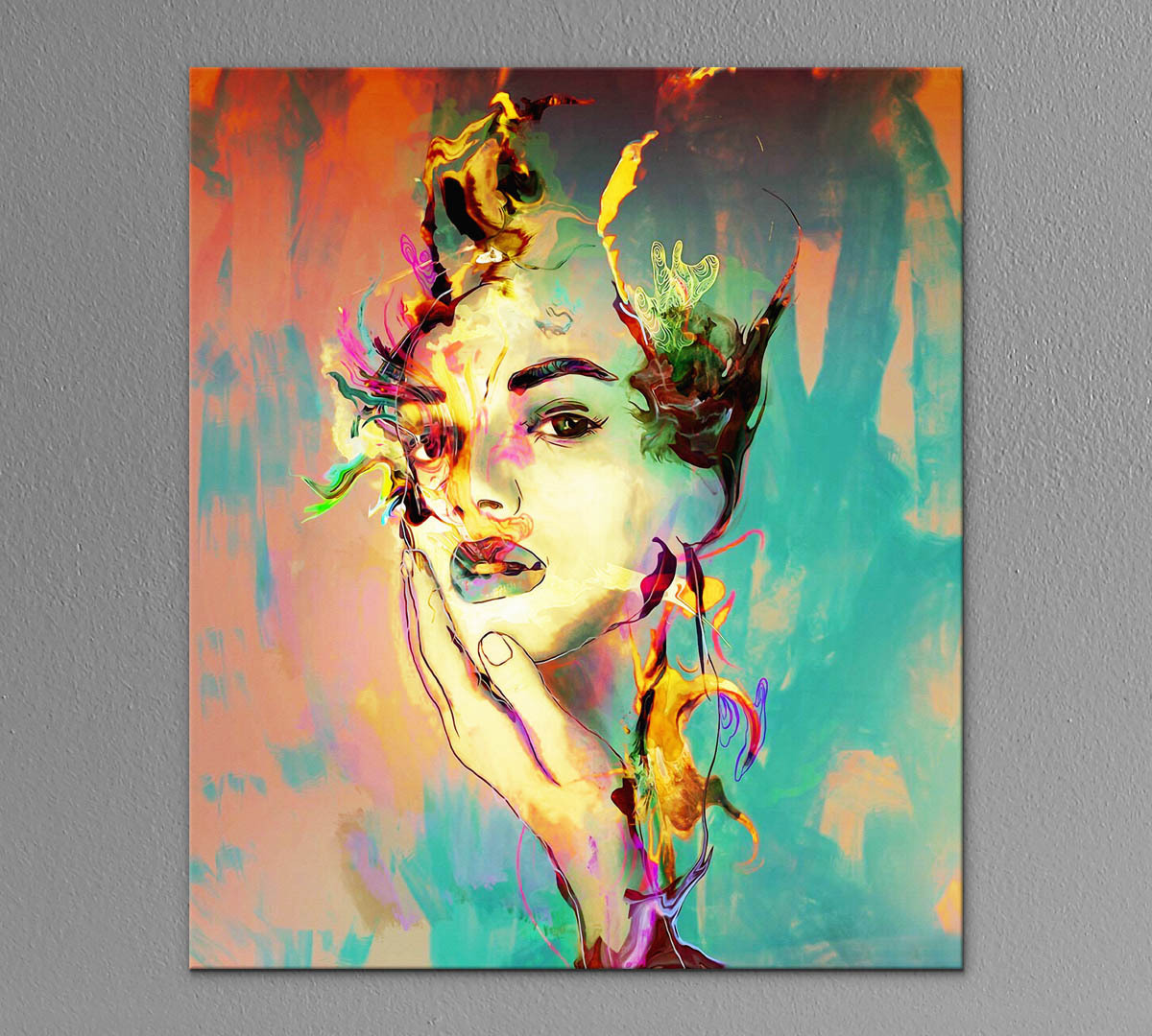 

Картина интерьерная на холсте Poly Print Art Чувственность 50х40 см.