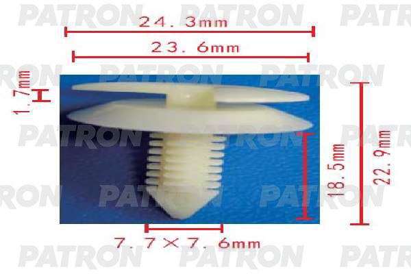 Клипса Автомобильная PATRON P371703 600005190181