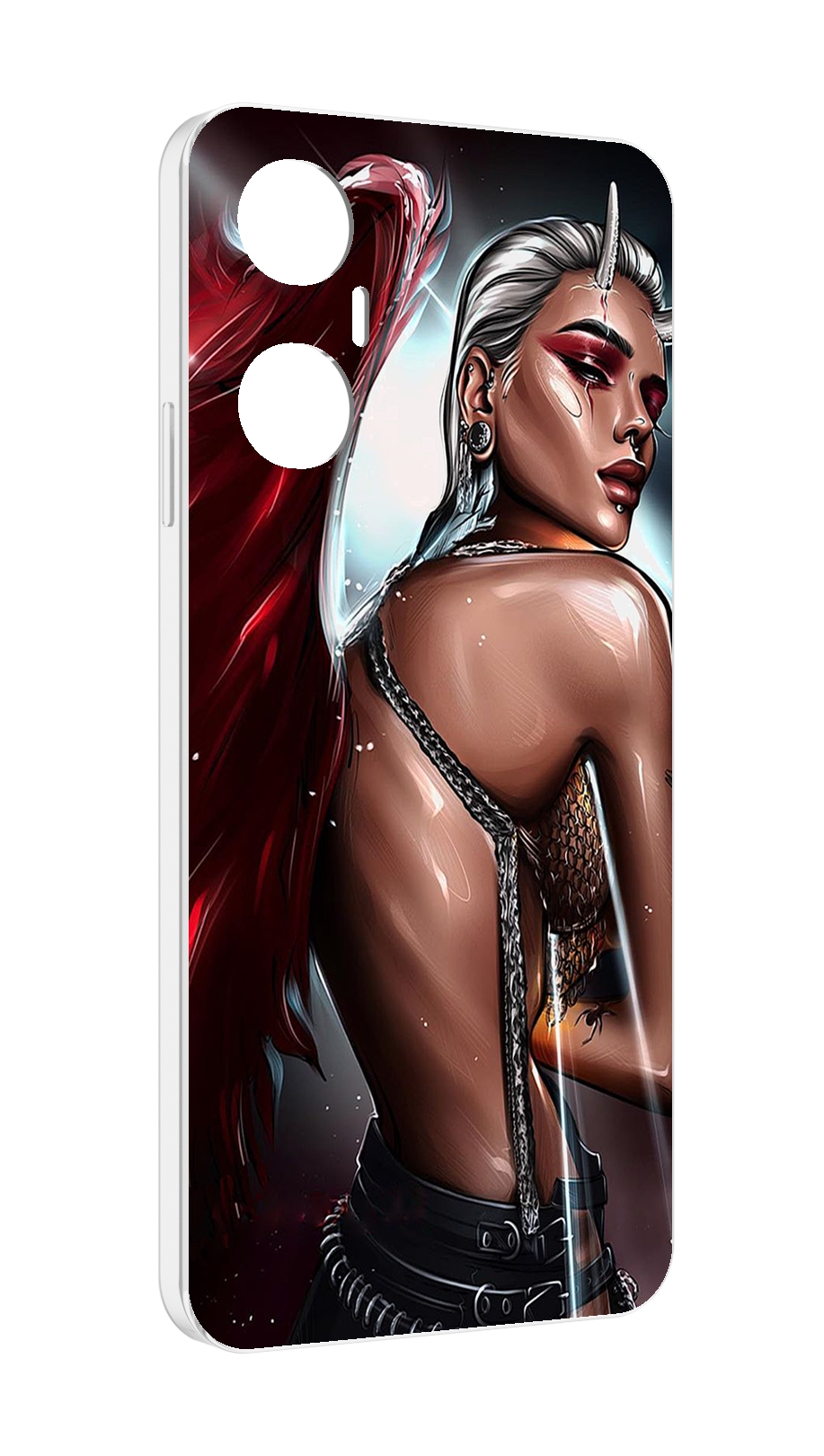 

Чехол MyPads девушка-с-крыльями женский для Infinix Hot 20 5G, Прозрачный, Tocco