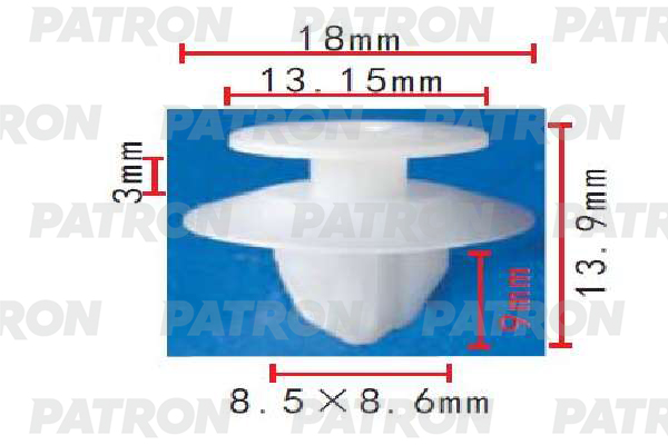 

Клипса Автомобильная PATRON P371766