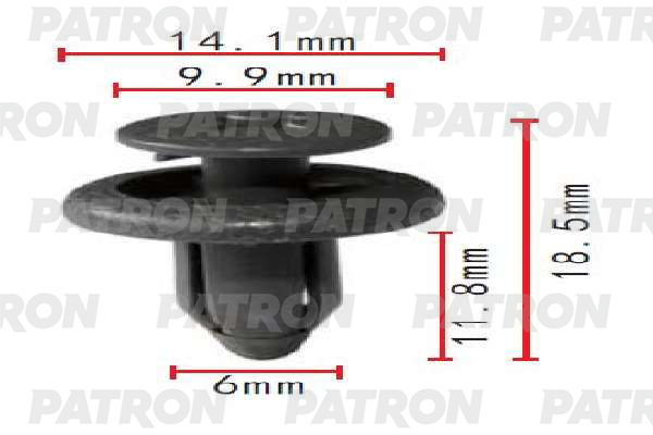 

Клипса Автомобильная PATRON P371774
