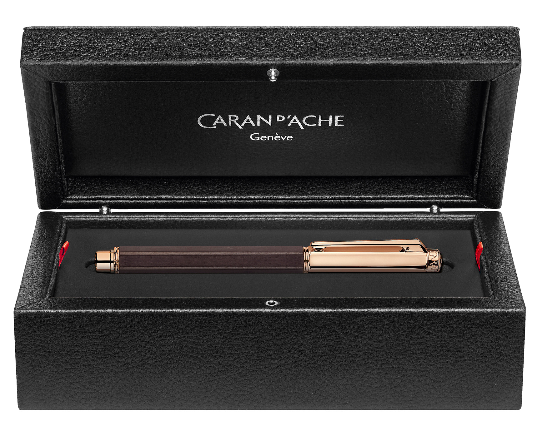 фото Ручка-роллер carandache varius ebony rose gold plated (4470.142) caran d’ache