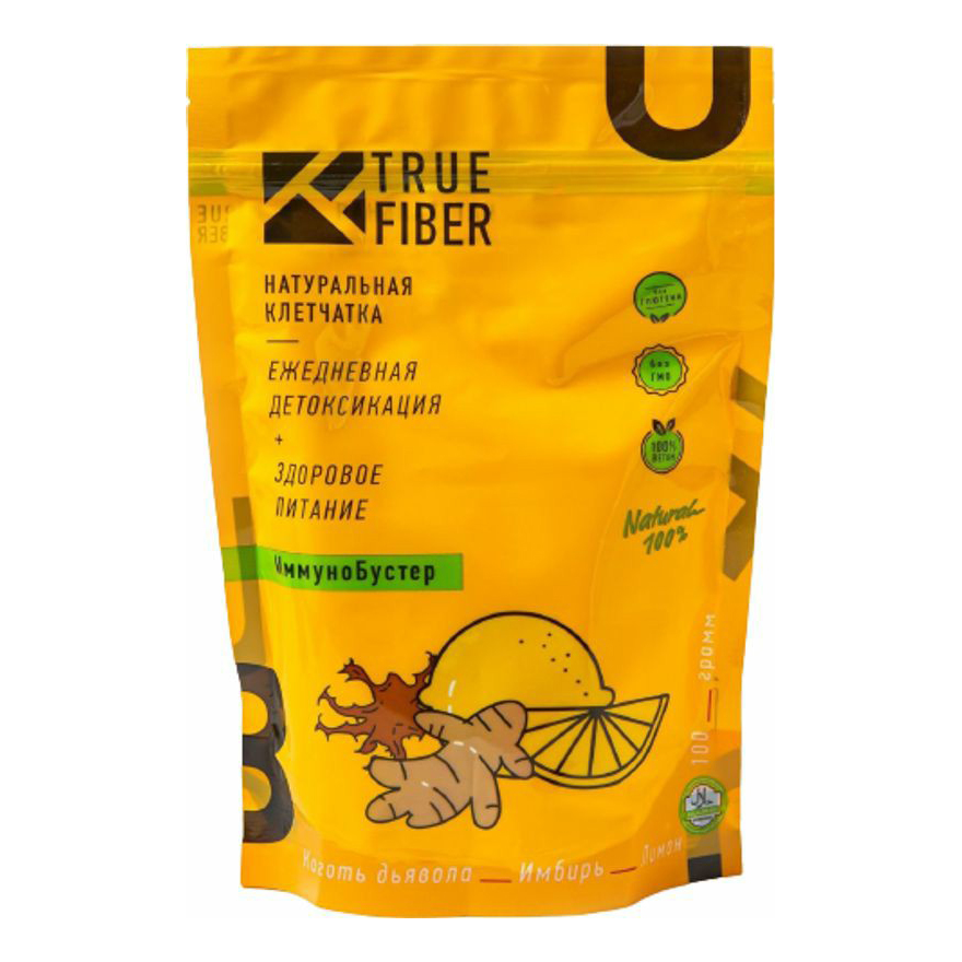 

Клетчатка True Fiber фруктовая Иммунобустер коготь дьявола-имбирь-лимон 100 г