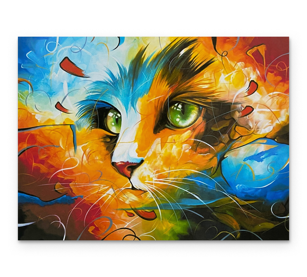 

Картина интерьерная на холсте Poly Print Art Кот-холи 50х40 см.