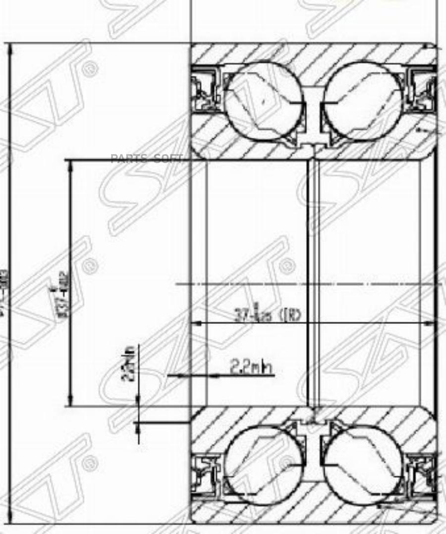 

SAT Подшипник перед ступицы NISSAN MARCH/CUBE/NOTE/RENAULT LOGAN 03.07-
