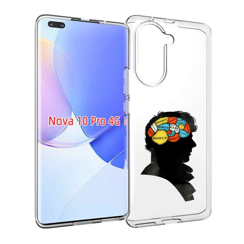 Чехол MyPads темный рисунок для Huawei Nova 10 Pro противоударный