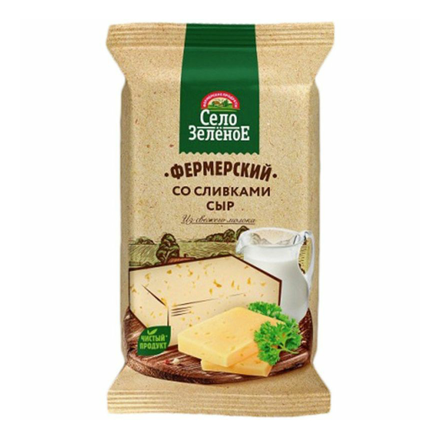 

Сыр мягкий Село Зелёное Фермерский со сливками 50% БЗМЖ 200 г