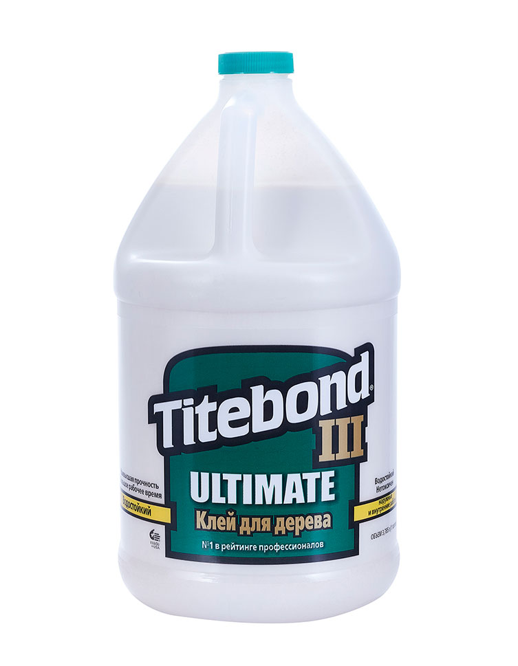 Клей ПВА столярный Titebond III Ultimate Wood Glue 3,785 л, коробка