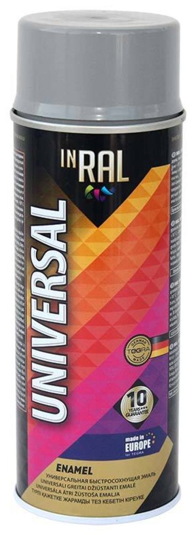 фото Эмаль аэрозольная inral universal, серая ral7024, 400ml point