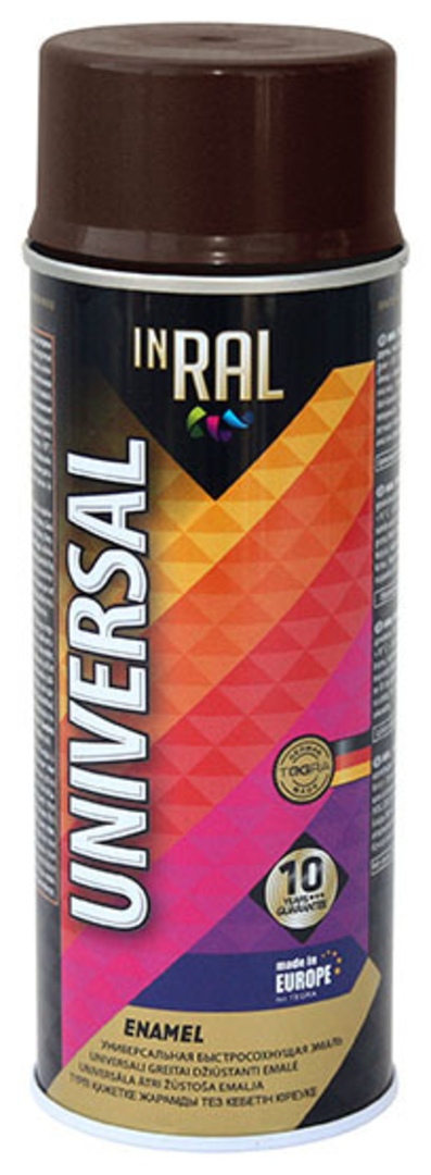 фото Эмаль аэрозольная inral universal, коричневая ral8016, 400ml point