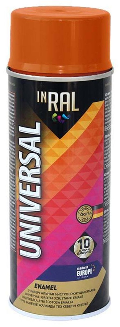 фото Эмаль аэрозольная inral universal, оранжевая ral2004, 400ml point