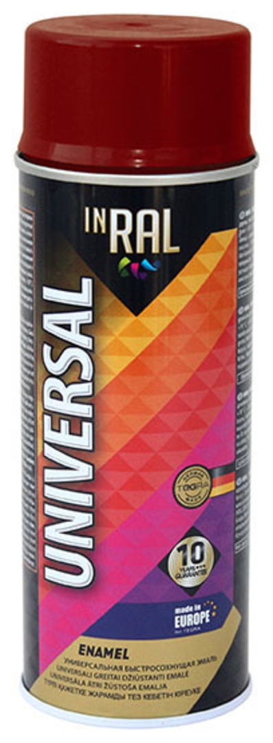 фото Эмаль аэрозольная inral universal, коричнево-красная ral3011, 400ml point