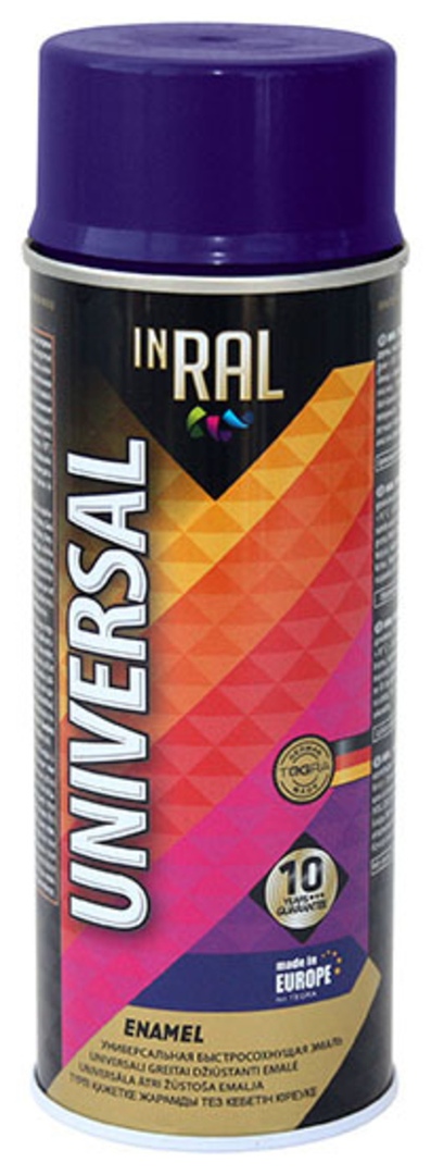 фото Эмаль аэрозольная inral universal, темно-синий ral5002, 400ml point