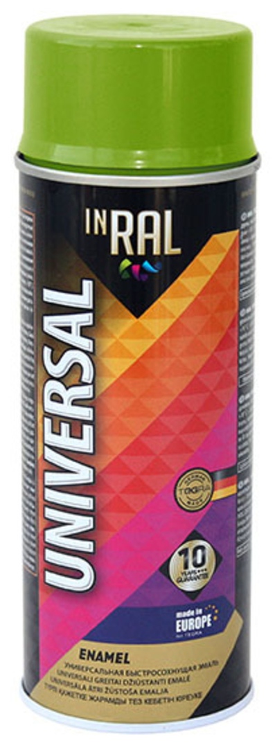 

Эмаль аэрозольная INRAL UNIVERSAL, зеленый RAL6029, 400ml