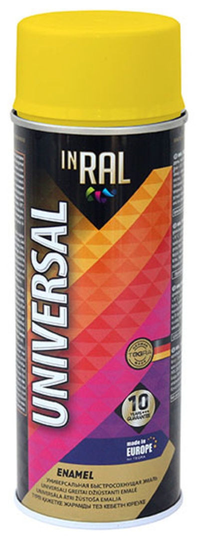 фото Эмаль аэрозольная inral universal, цвета дыни ral1028, 400ml point