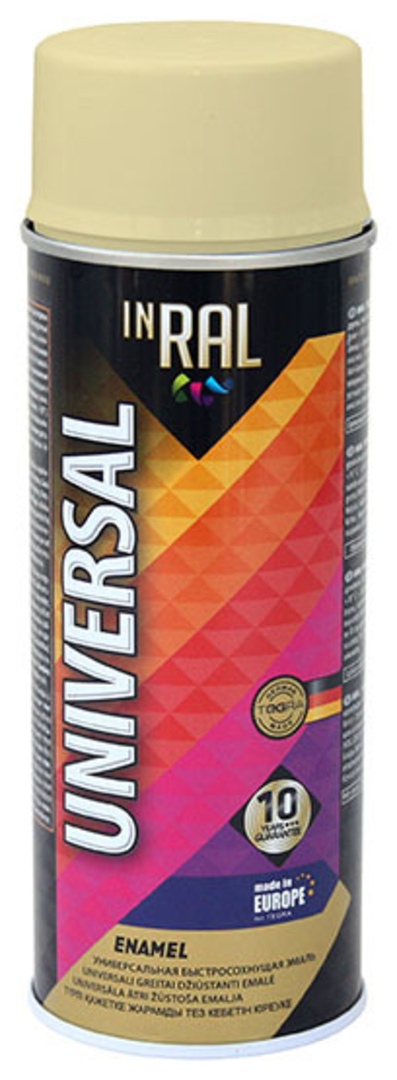 фото Эмаль аэрозольная inral universal, слоновая кость ral1014, 400ml point