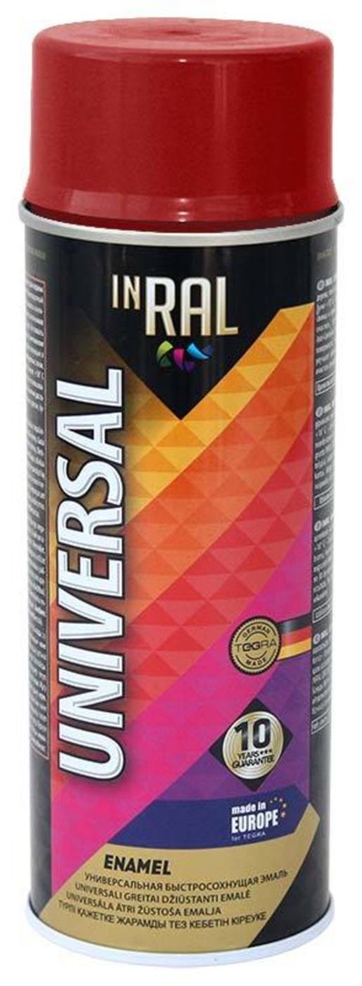 фото Эмаль аэрозольная inral universal, красный огонь ral3000, 400ml point