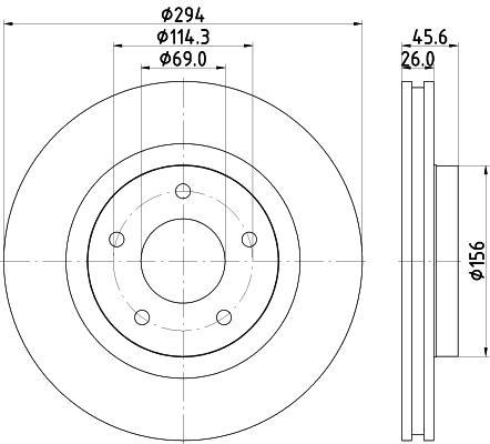 

Тормозной диск NISSHINBO nd3038k, Ок