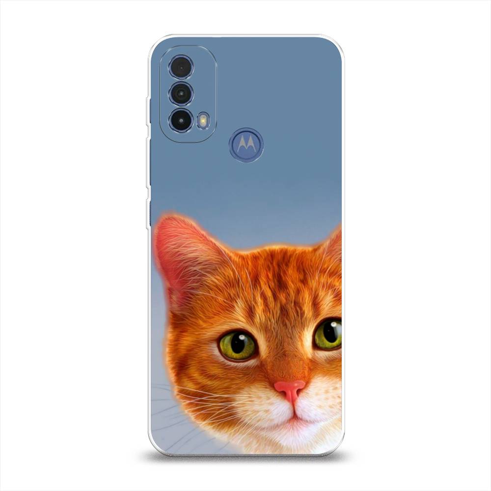 

Чехол на Lenovo K14 Plus "Любопытный котик", Коричневый, 243550-1