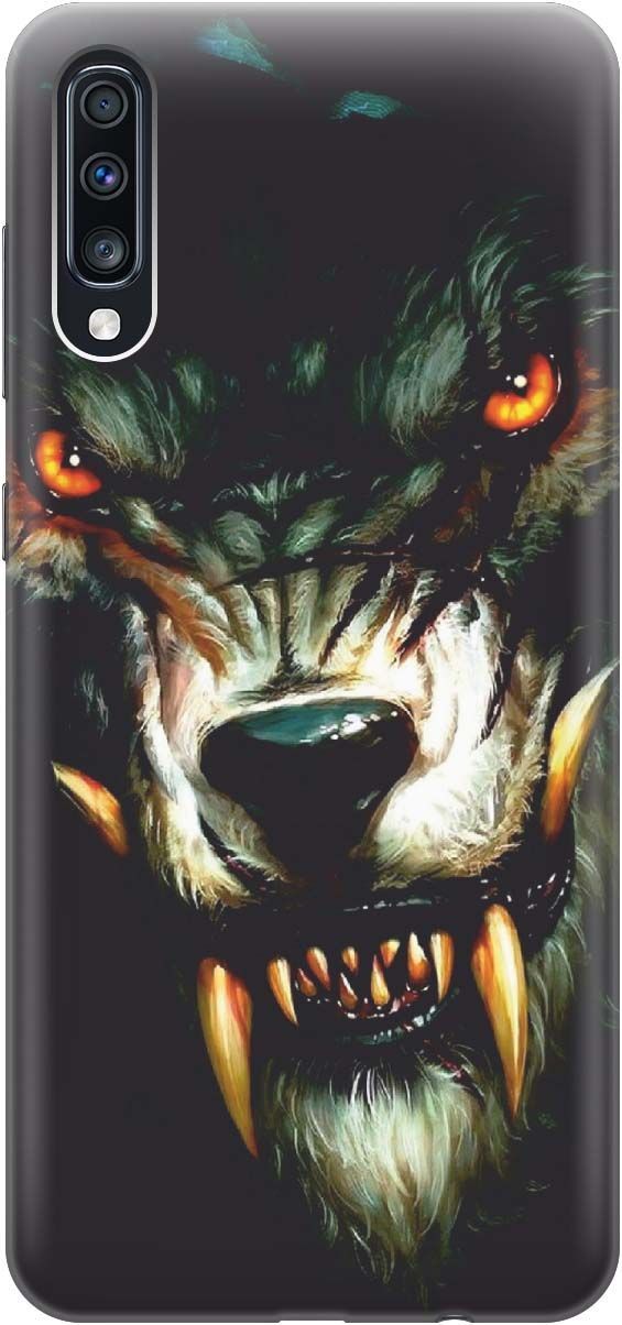 

Чехол на Samsung Galaxy A70/A70s с принтом "Злой оборотень", Желтый;черный, 389