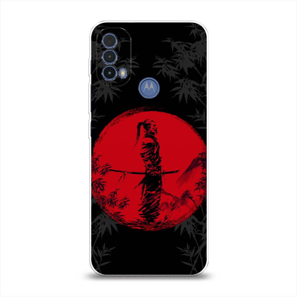 

Чехол на Lenovo K14 Plus/Motorola Moto E20/E30/E40 "Самурай на красном фоне", Черный;красный;серый, 243550-4