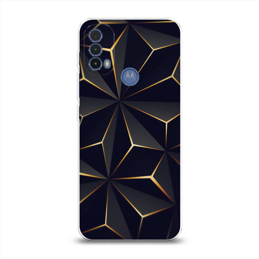 

Чехол на Lenovo K14 Plus "Черные полигоны", Золотистый;черный, 243550-3