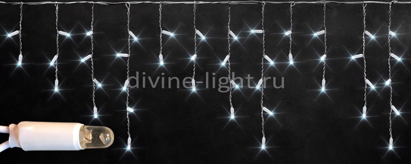 Световая бахрома Rich LED RL-i3*0.5-RW/W 3x0,5 м белый холодный