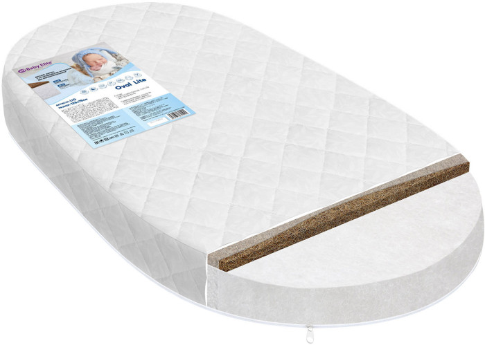 

Матрас Baby Elite Oval lite 125x75х8 см, LINO