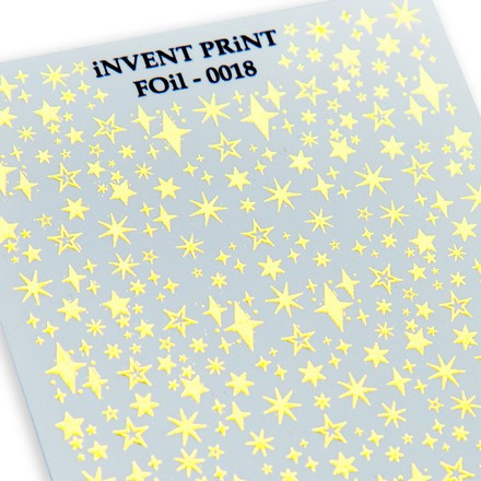 

Набор, iNVENT PRiNT, Фольгированный слайдер «Звезды. Звездочки» №FOiL-018, 3 шт.