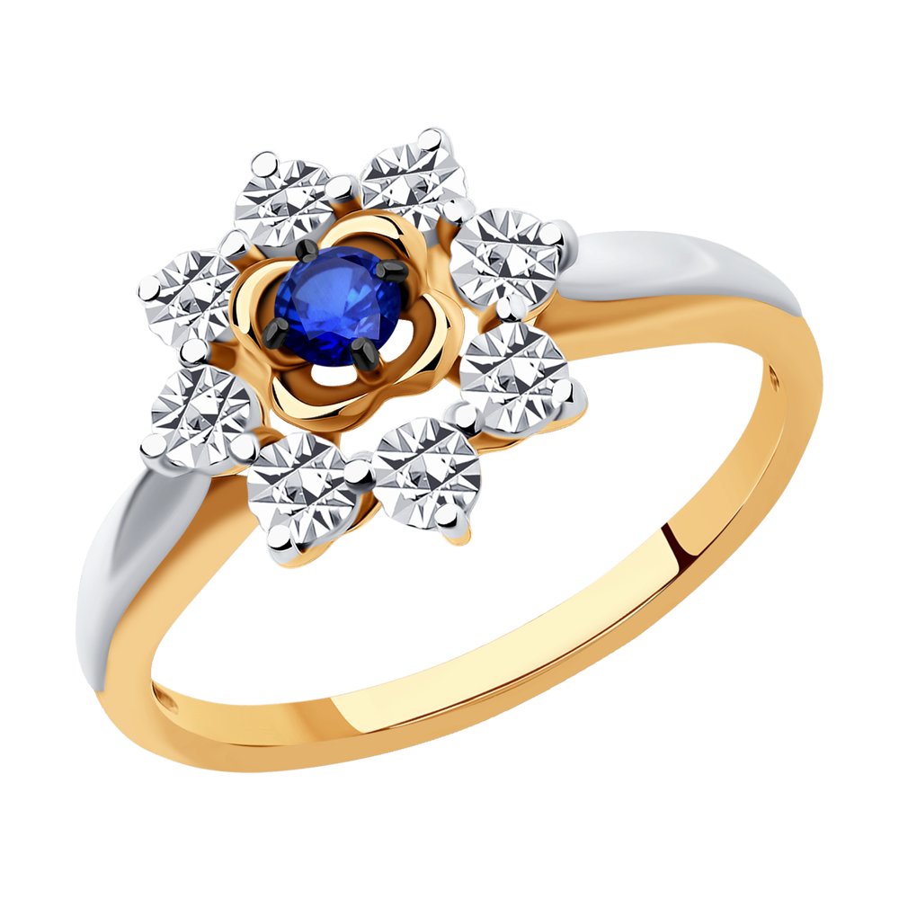 

Кольцо из белого/красного золота с сапфиром р.18 Diamant 51-210-00997-1, 51-210-00997-1