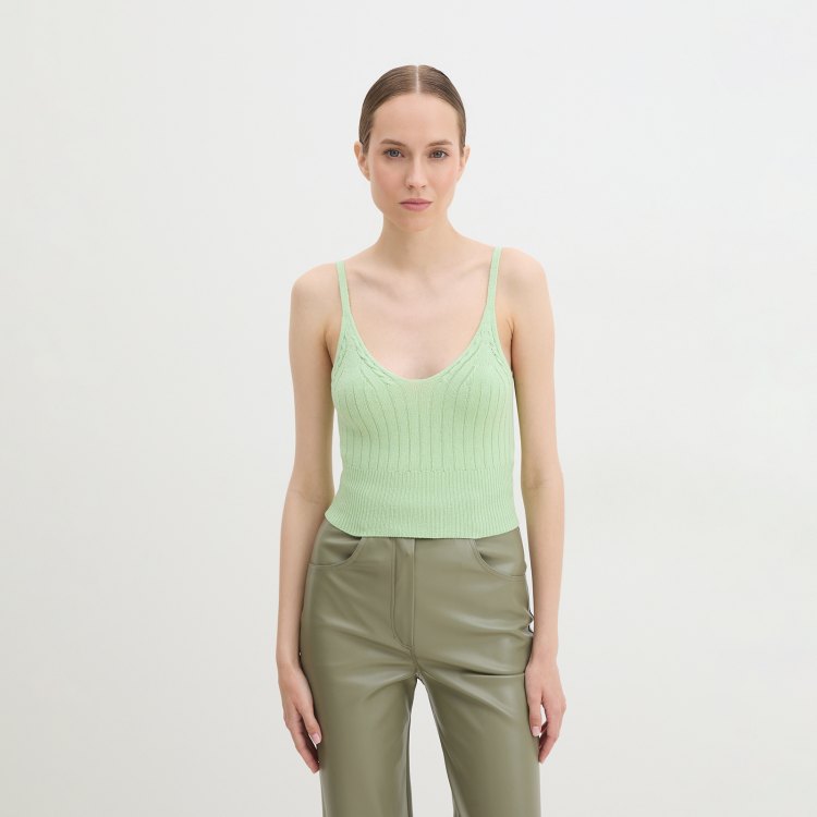 

Топ женский Maison David 2023-139 зеленый L, 2023-139