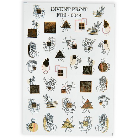 

Набор, iNVENT PRiNT, Фольгированный слайдер «Веточки. Геометрия» №FOiL-044, 3 шт.