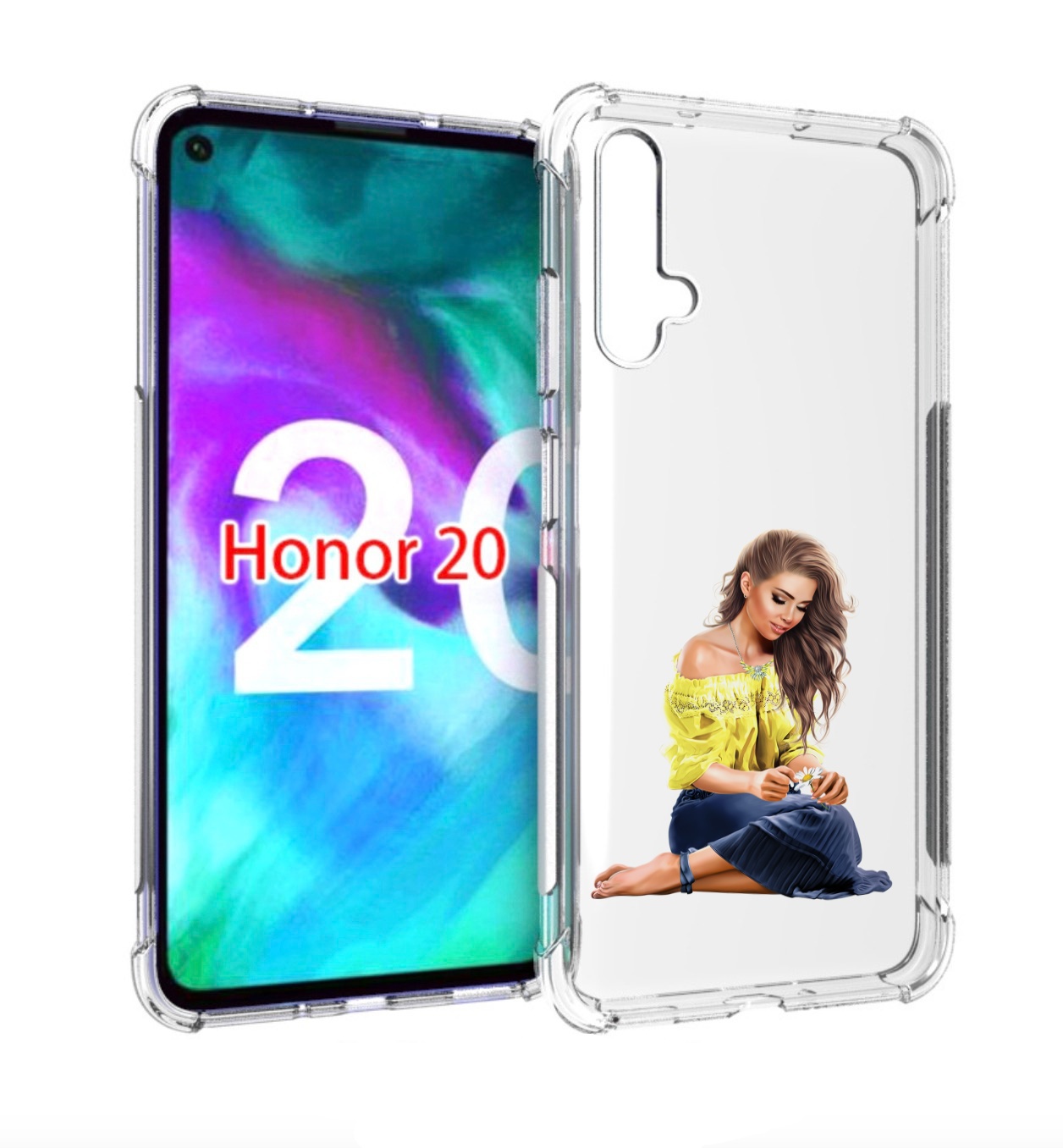 

Чехол бампер MyPads миленькая-девочка женский для Honor 2, Прозрачный, Tocco