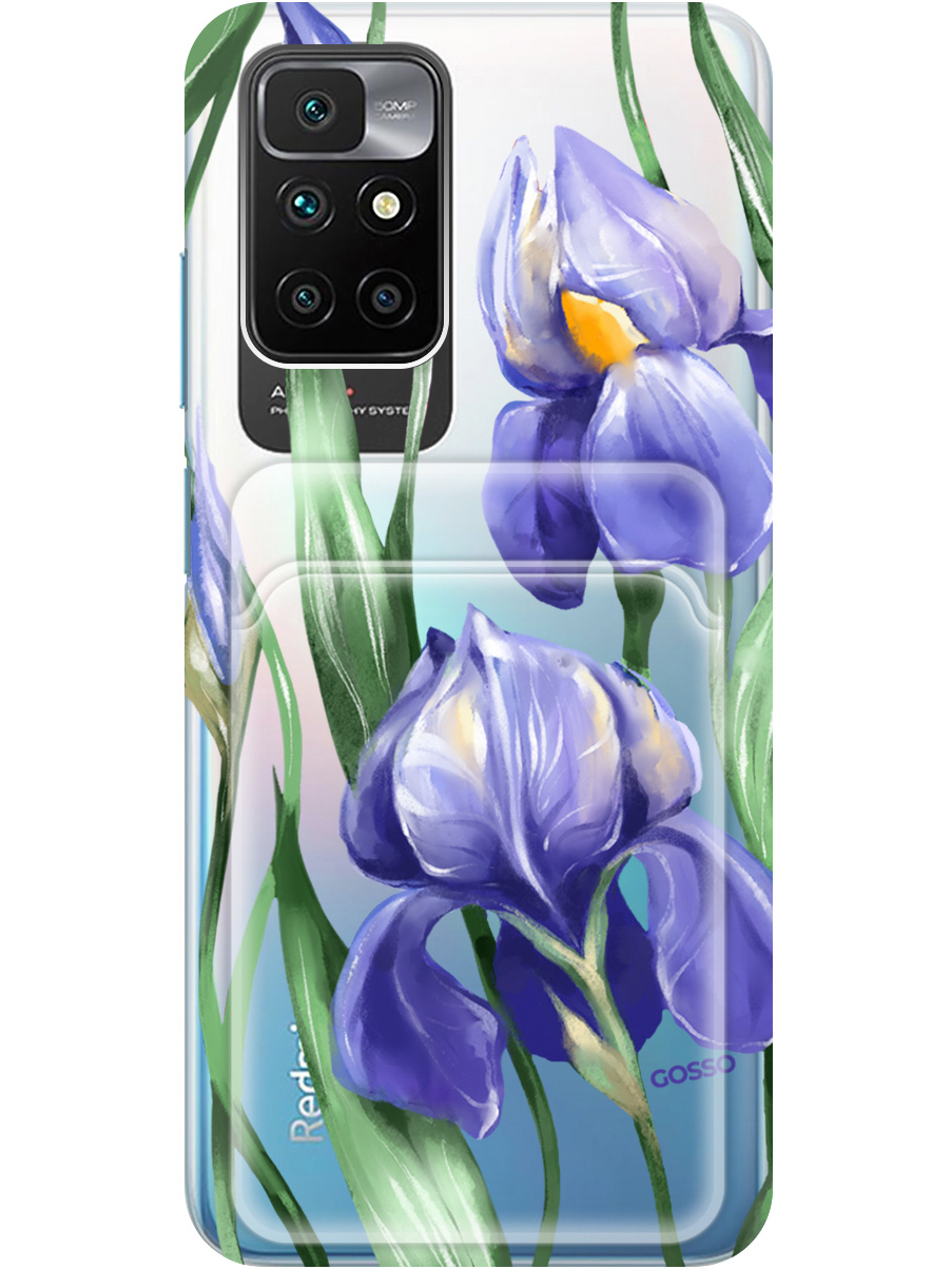 

Силиконовый чехол на Xiaomi Redmi 10 с рисунком "Amazing Irises" прозрачный, Прозрачный;белый;синий, 20012018