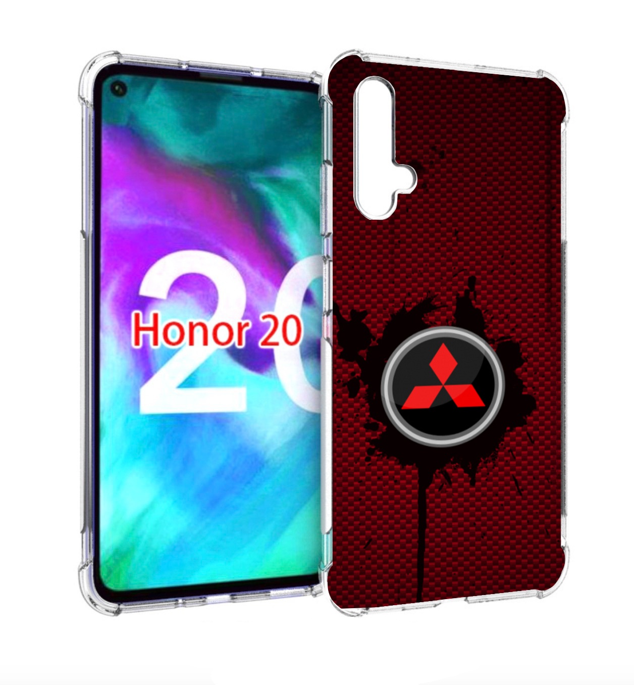 

Чехол бампер MyPads мицубиси mitsubishi 2 для Honor 20 Honor, Прозрачный, Tocco