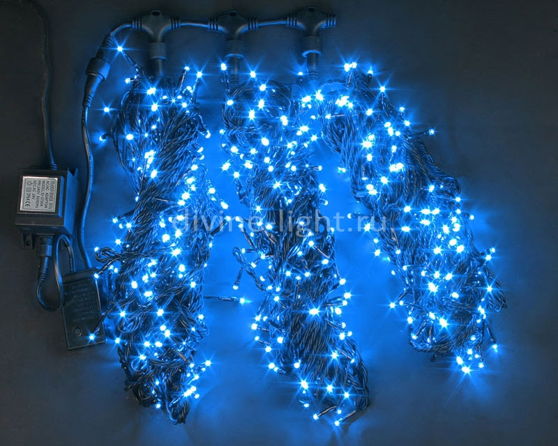 Световой занавес Rich LED RL-T3*20N2-B/B 3x20 м синий
