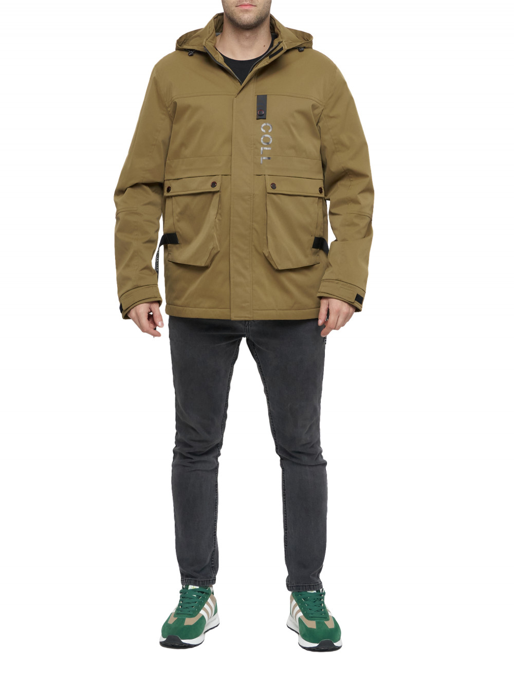 

Спортивная куртка мужская NoBrand AD8600 бежевая 52 RU, Бежевый, AD8600