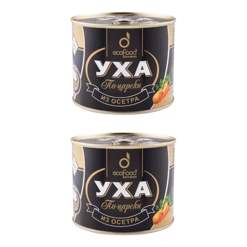 

Уха по-царски Ecofood Armenia из осетра 530 г х 2 штуки, Уха по-царски из осетра