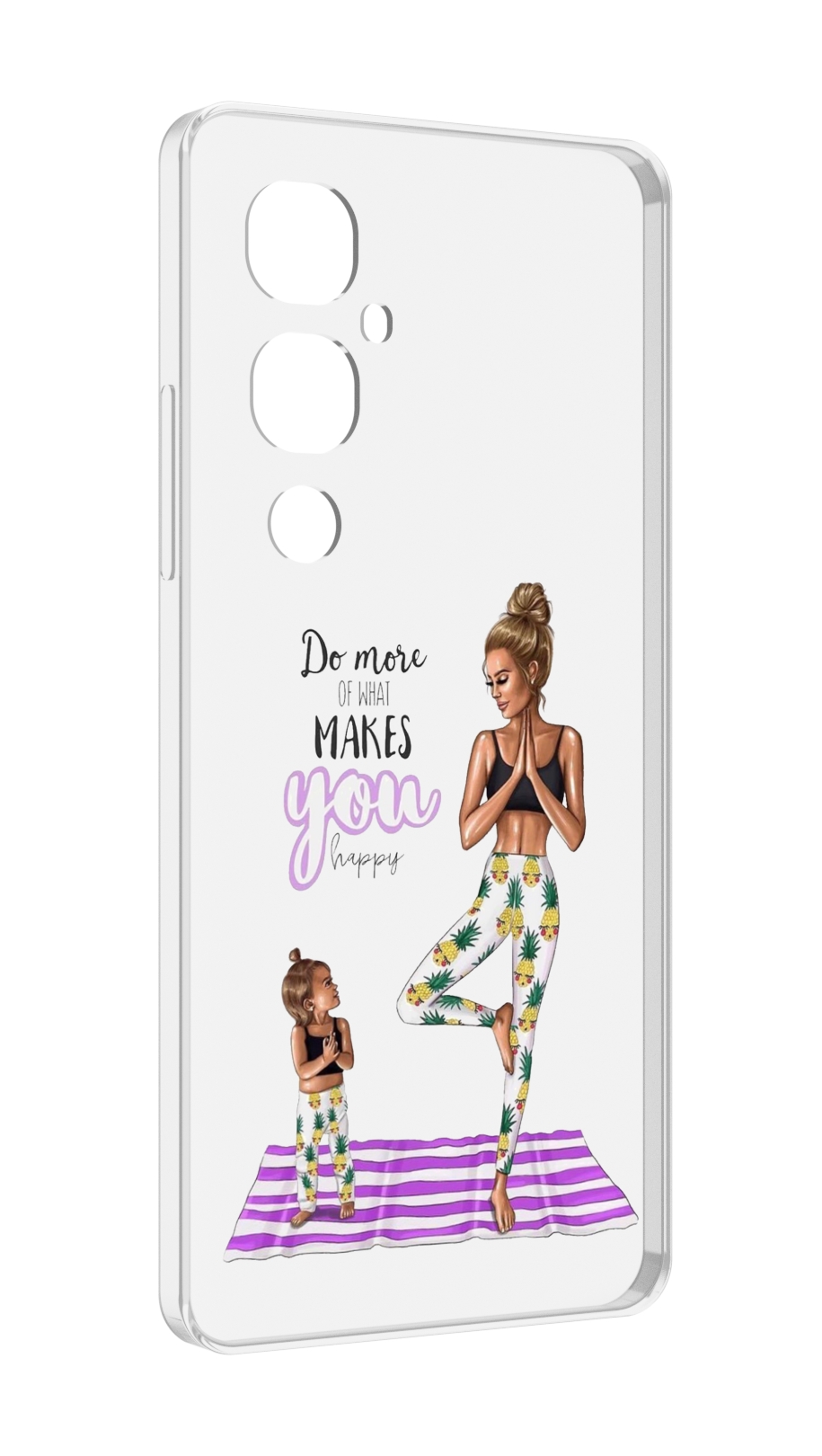 

Чехол MyPads Девочки-в-ананасах для Tecno Pova 4 Pro, Прозрачный, Tocco