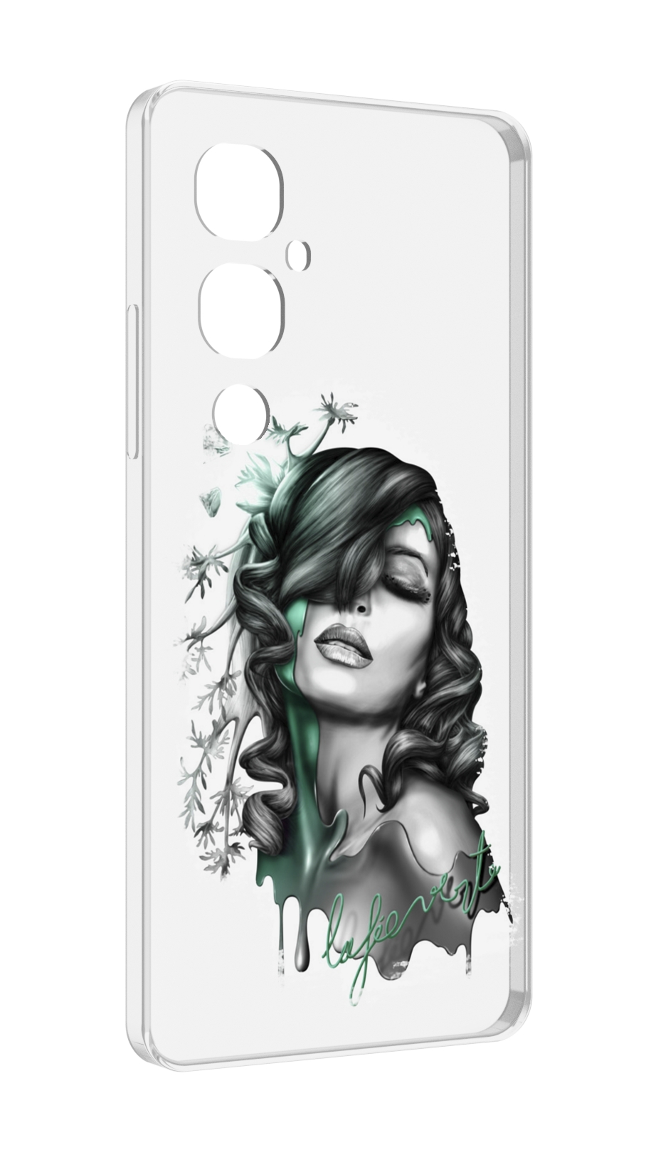 

Чехол MyPads Девушка 2 для Tecno Pova 4 Pro, Прозрачный, Tocco
