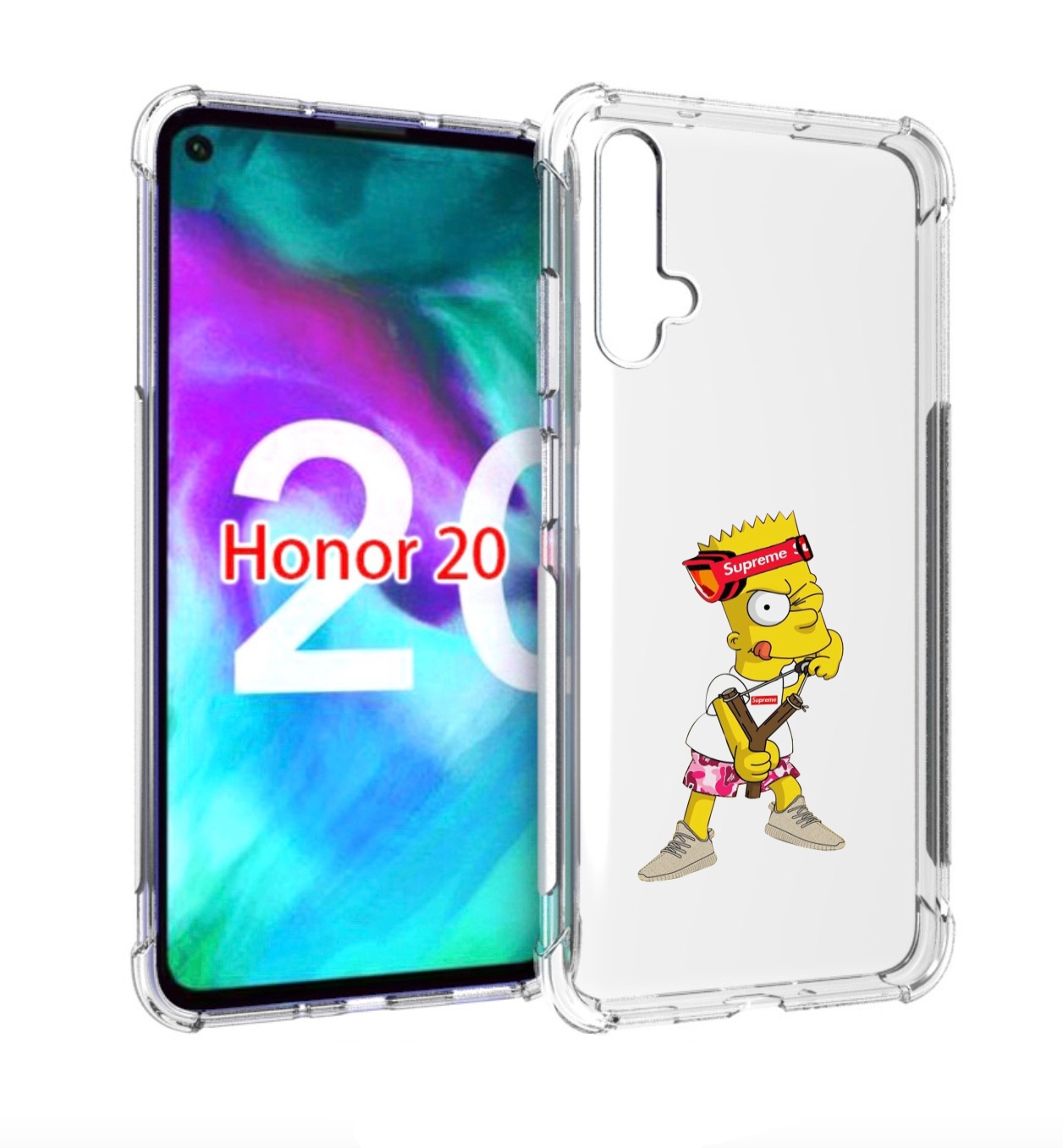 

Чехол бампер MyPads модный-барт-симпсон для Honor 20 Honor, Прозрачный, Tocco