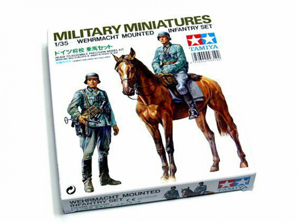 

Сборная модель Tamiya 1/35 Немецкие кавалерист и пехотинец 35053