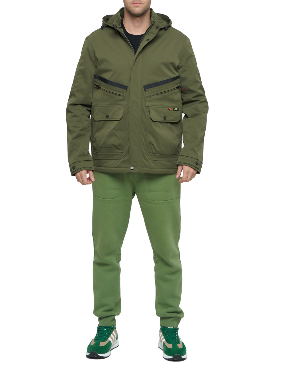 

Спортивная куртка мужская NoBrand AD8596 хаки 48 RU, AD8596