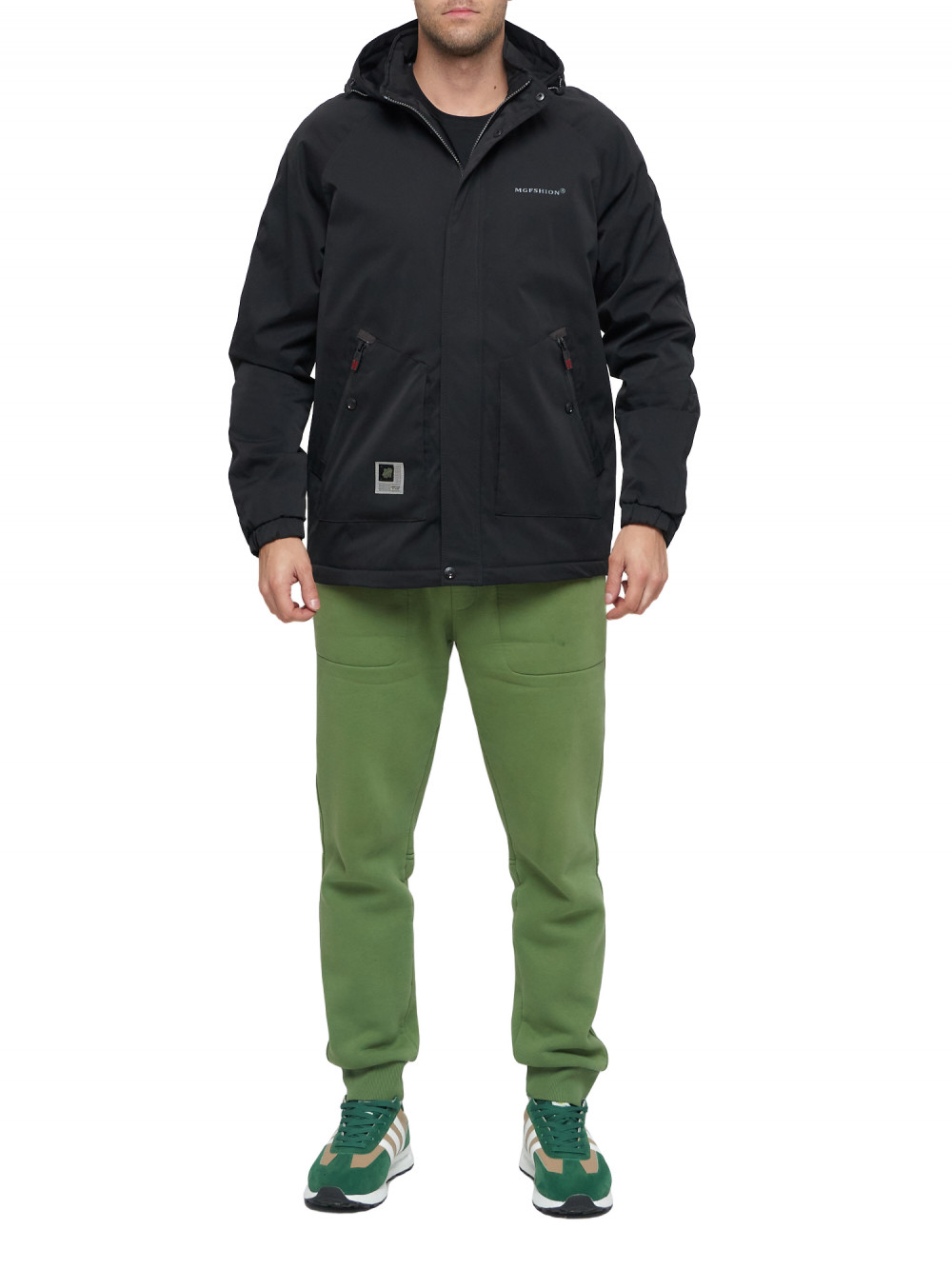 

Спортивная куртка мужская NoBrand AD8598 черная 50 RU, Черный, AD8598