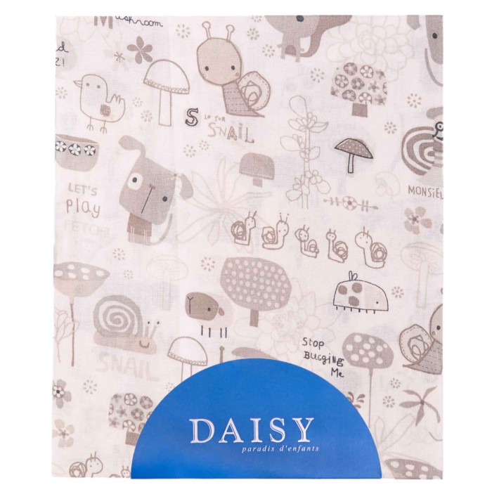 Простыня на резинке Daisy Улитки 60х120