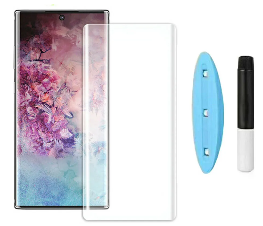 

Защитное стекло на Samsung Galaxy Note 10, ультрафиолет, прозрачное, X-CASE